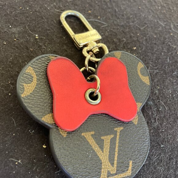 LOUIS VUITTON Keychain Charm Minnie Mouse Red New - Picture 3 of 4
